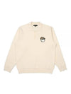 Cashmere Polo Sweater IVORY MAN M3321PKT05IVY - MALBON GOLF - BALAAN 1