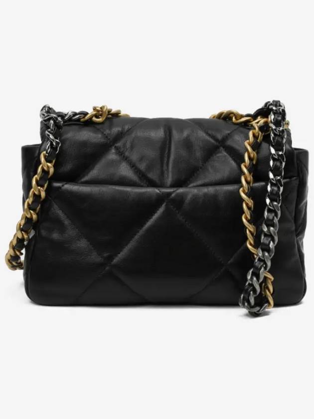 19 Lambskin Medium Hand Cross Bag Black - CHANEL - BALAAN 4