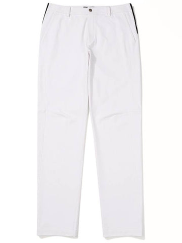 Player Tech Swing Pants WHITE MAN - MALBON GOLF - BALAAN 1