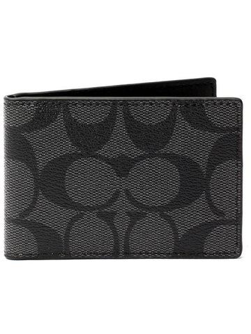 Compact billfold card wallet CM166 QBMI5 - COACH - BALAAN 1