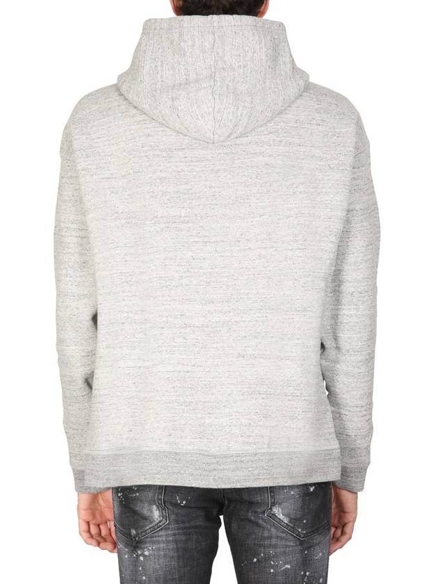 Logo Cotton Hood Gray - DSQUARED2 - BALAAN 4