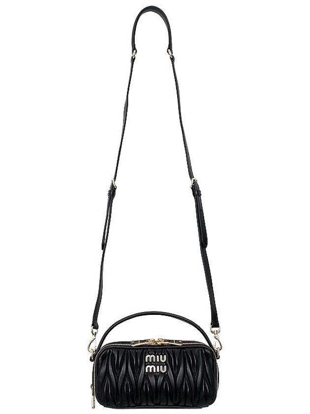 Matelasse Nappa Leather Shoulder Bag Black - MIU MIU - BALAAN 4