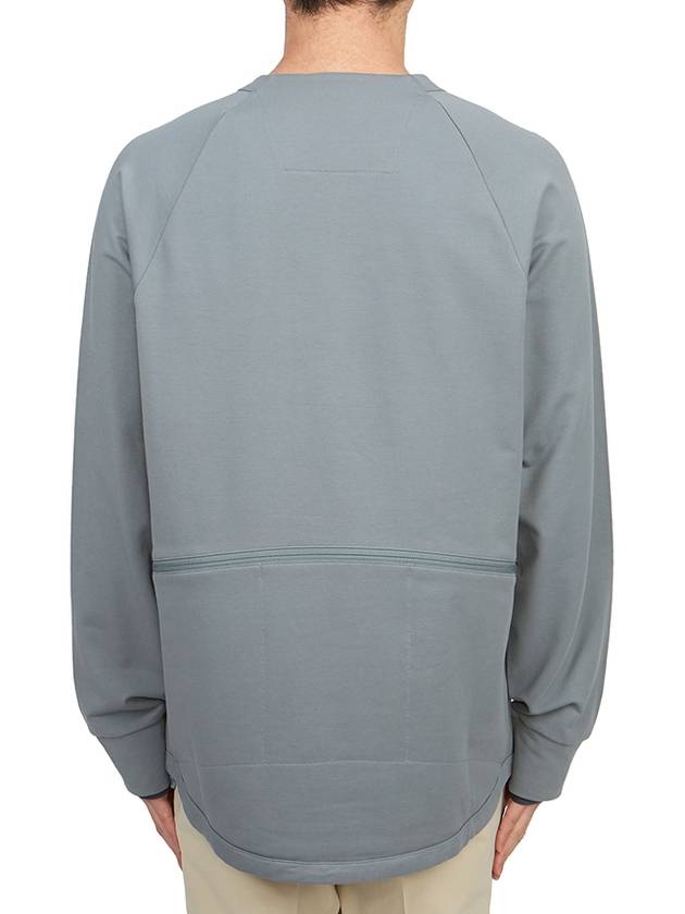 Metropolis Series Stretch Fleece Pocket Sweatshirt Turbulence - CP COMPANY - BALAAN 5