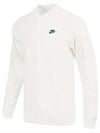 Club Henry Long Sleeve T-Shirt White - NIKE - BALAAN 3