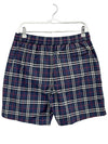 Check Swim Shorts Navy - BURBERRY - BALAAN 3