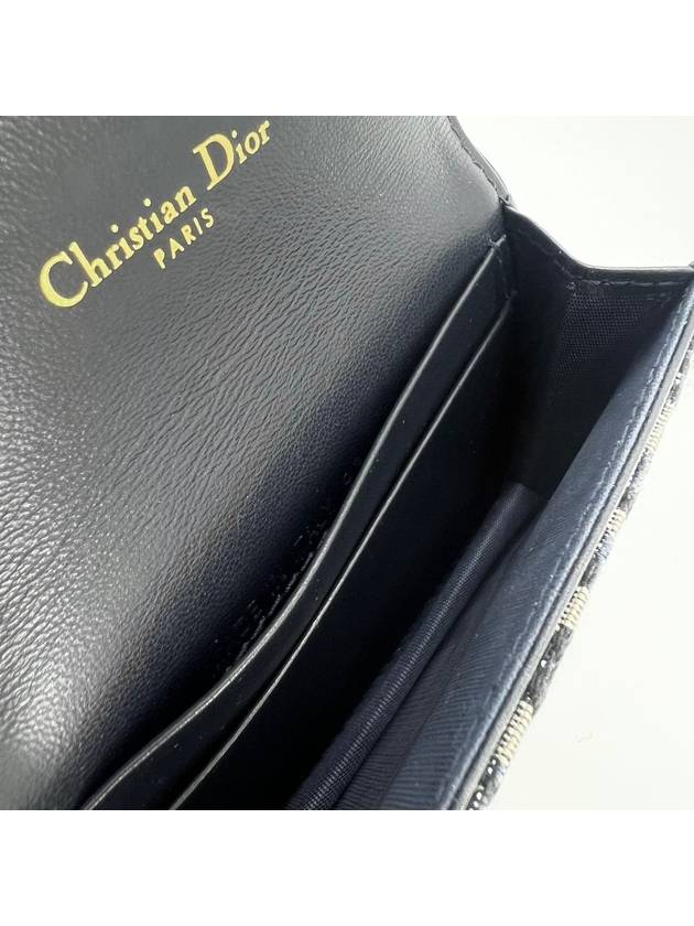 Christian Oblique Saddle Card Wallet - DIOR - BALAAN 8