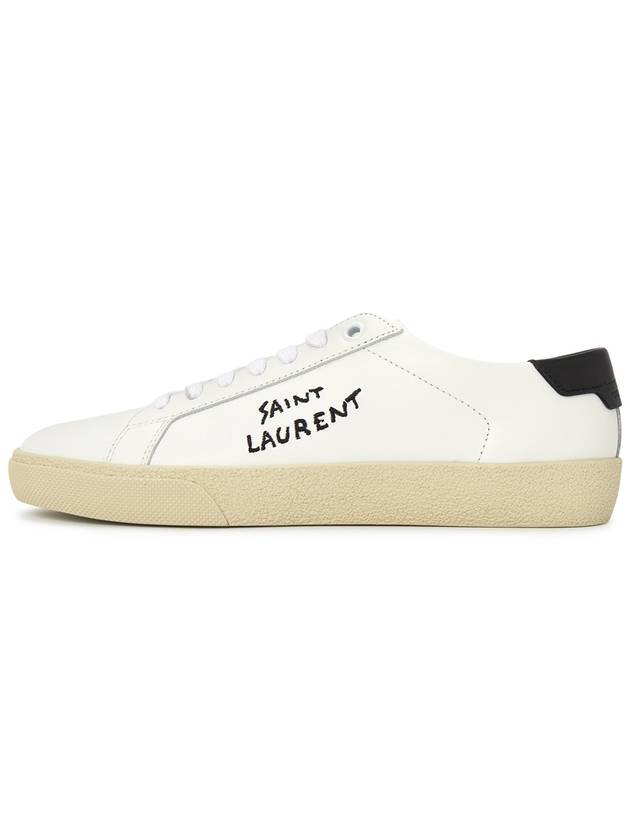 Court Classic Black Tab Low Top Sneakers White - SAINT LAURENT - BALAAN 5