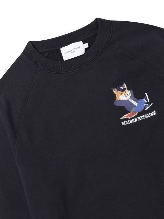 [MAISON KITSUNE] DRESSED FOX PRINT CLEAN SWEATSHIRT - BLACK - MAISON KITSUNE - BALAAN 3