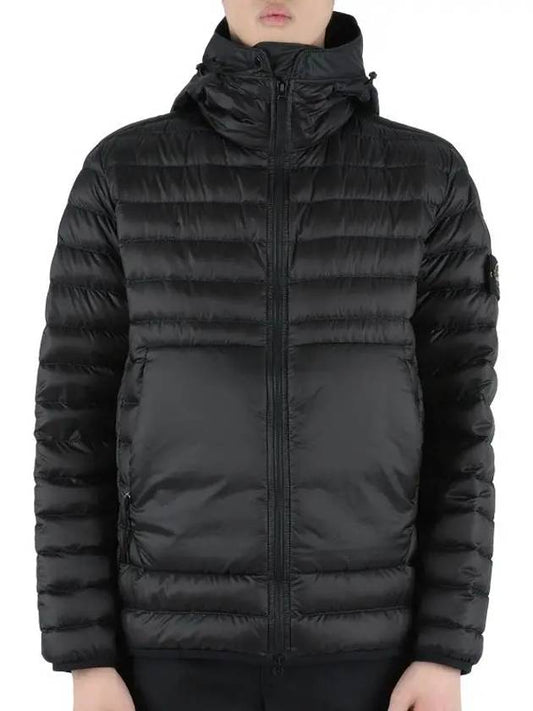 Wappen Patch Bio Base Ripstop Nylon Padding Black - STONE ISLAND - BALAAN.