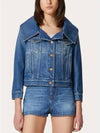 Cropped cotton denim jacket 3B3DC02Z822 528 - VALENTINO - BALAAN 2