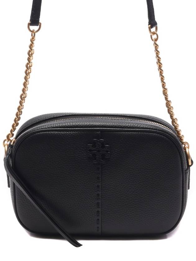 McGraw Logo Camera Shoulder Bag Black - TORY BURCH - BALAAN 3