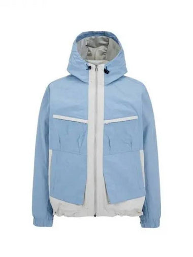 PS Color Block Nylon Hooded Jacket Blue 271085 - PAUL SMITH - BALAAN 1