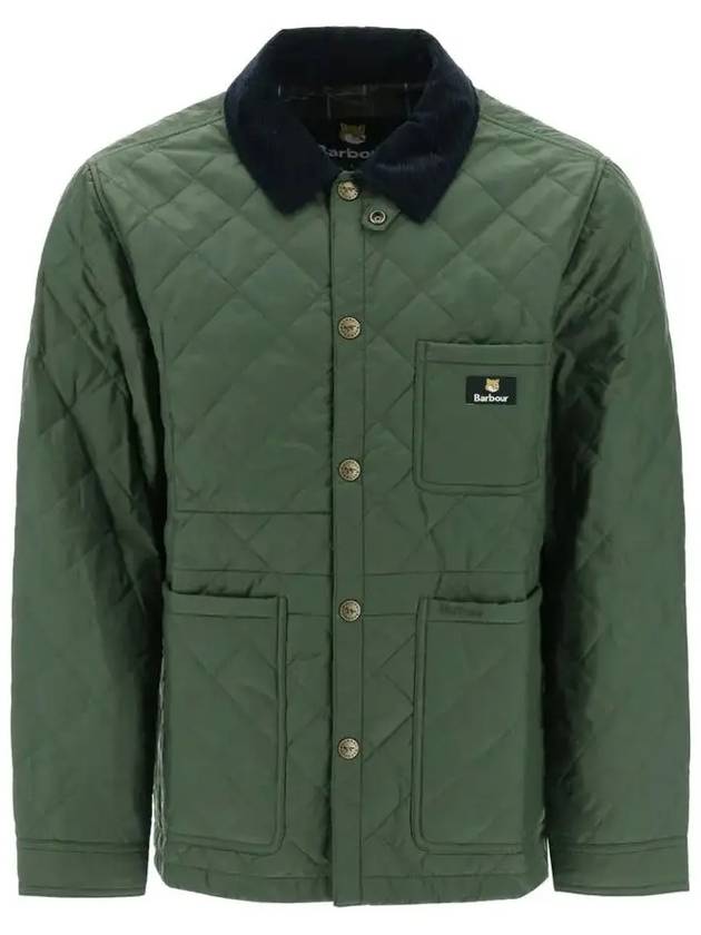 Kenning Quilting  Logo Patch Jacket Green - BARBOUR - BALAAN 3