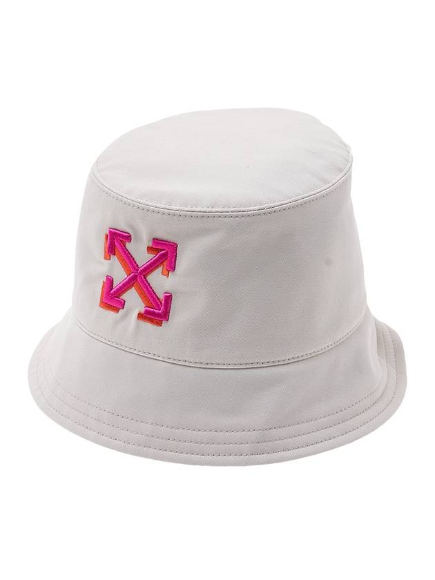 Embroidery Arrow Bucket Hat White - OFF WHITE - BALAAN 2