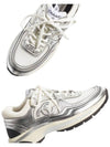 Fabric Laminated Low Top Sneakers Silver - CHANEL - BALAAN 5