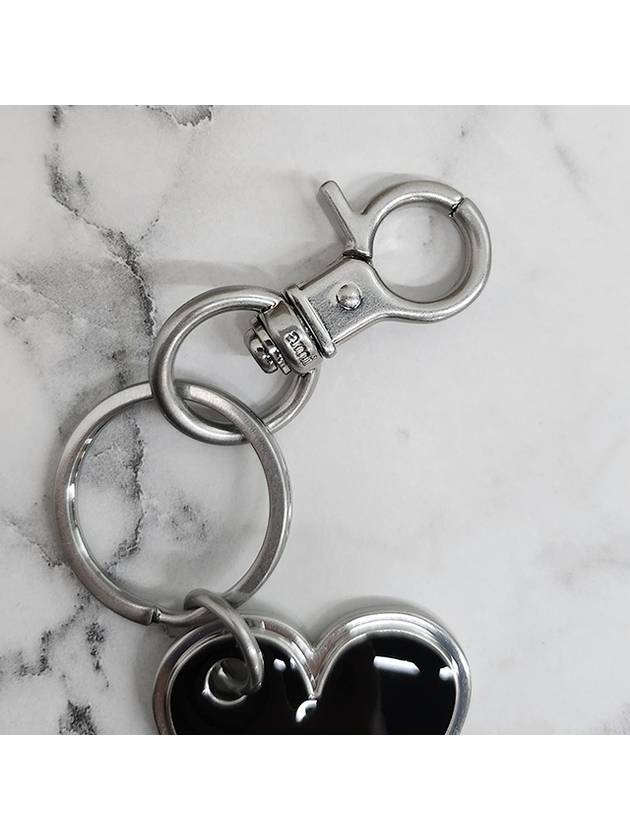 Heart Logo Keyholder Black - AMI - BALAAN 9