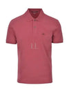 Stretch Piquet Regular Polo Shirt Pink - CP COMPANY - BALAAN 2