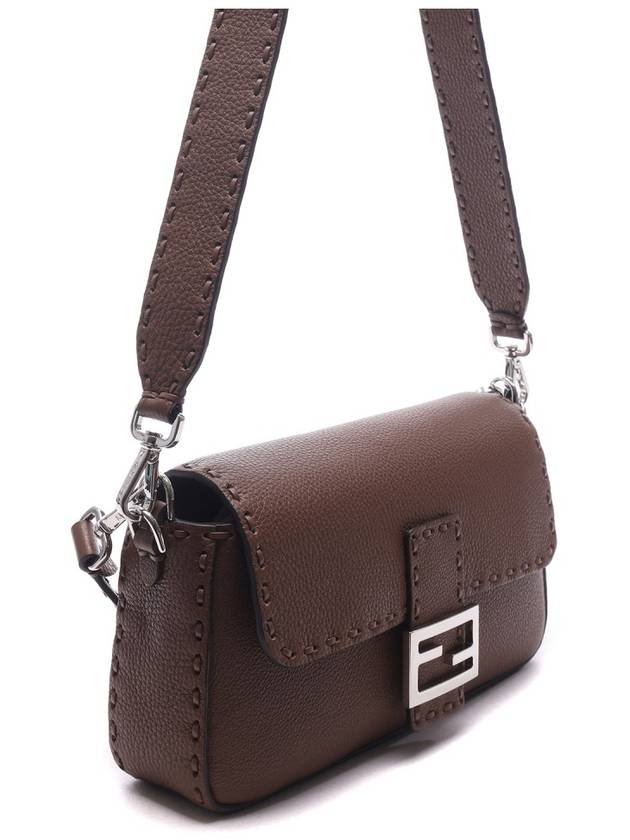 Baguette Selleria Medium Shoulder Bag Brown - FENDI - BALAAN 4