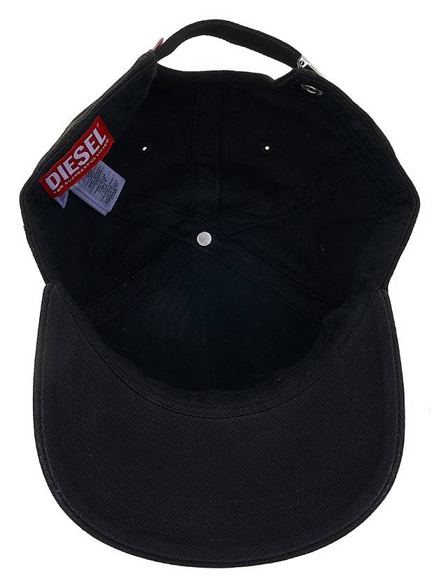 C Run Wash Logo Ball Cap Black - DIESEL - BALAAN 6