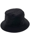 Logo Nylon Bucket Hat Black - STONE ISLAND - BALAAN 4