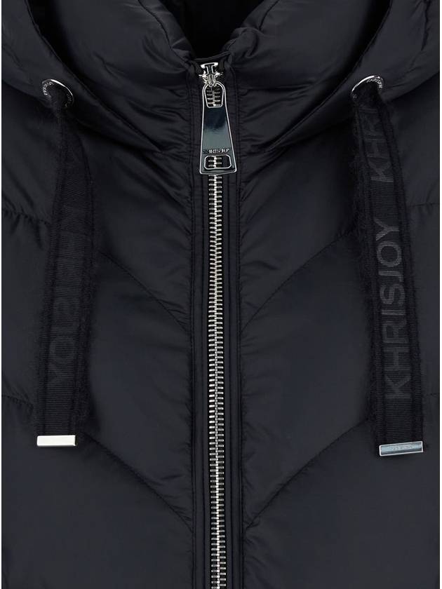 'Hug' Black Quilted Down Jacket With Hood In Tech Fabric Woman - KHRISJOY - BALAAN 3