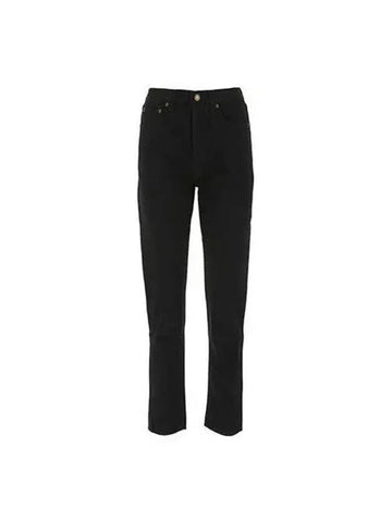 Pants Women Slim Fit Denim Black - SAINT LAURENT - BALAAN 1