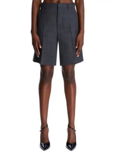 Wool Shorts Grey - GUCCI - BALAAN 2