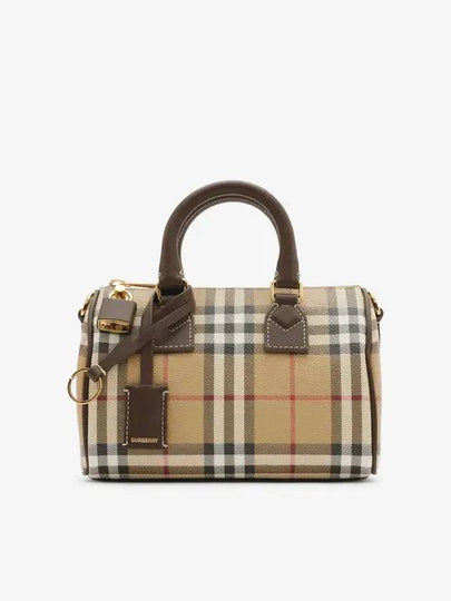 Mini Check Bowling Shoulder Bag Beige - BURBERRY - BALAAN 2