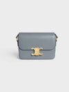 Teen Triomphe Shiny Calfskin Cross Bag Blue Gray - CELINE - BALAAN 2