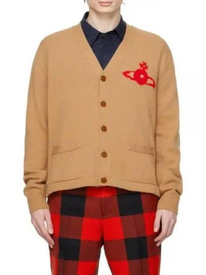 Alex Sphere Intarsia Cardigan Beige - VIVIENNE WESTWOOD - BALAAN 2