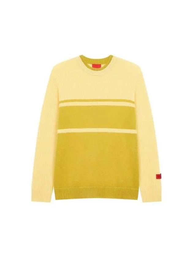 COMMISSION Hairy multi block knit yellow 270535 - PAUL SMITH - BALAAN 1