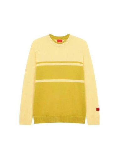 COMMISSION Hairy multi block knit yellow 270535 - PAUL SMITH - BALAAN 1