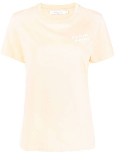 Logo print short sleeve t shirt IW00131KJ0035PALEORANGE - MAISON KITSUNE - BALAAN 1