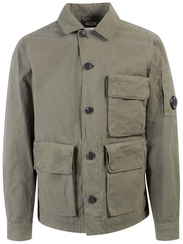 Microreps Diamond Peach Jacket Green - CP COMPANY - BALAAN.