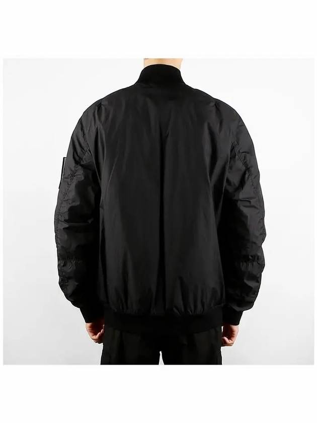 Reps R NY Bomber Jacket Black - STONE ISLAND - BALAAN 5