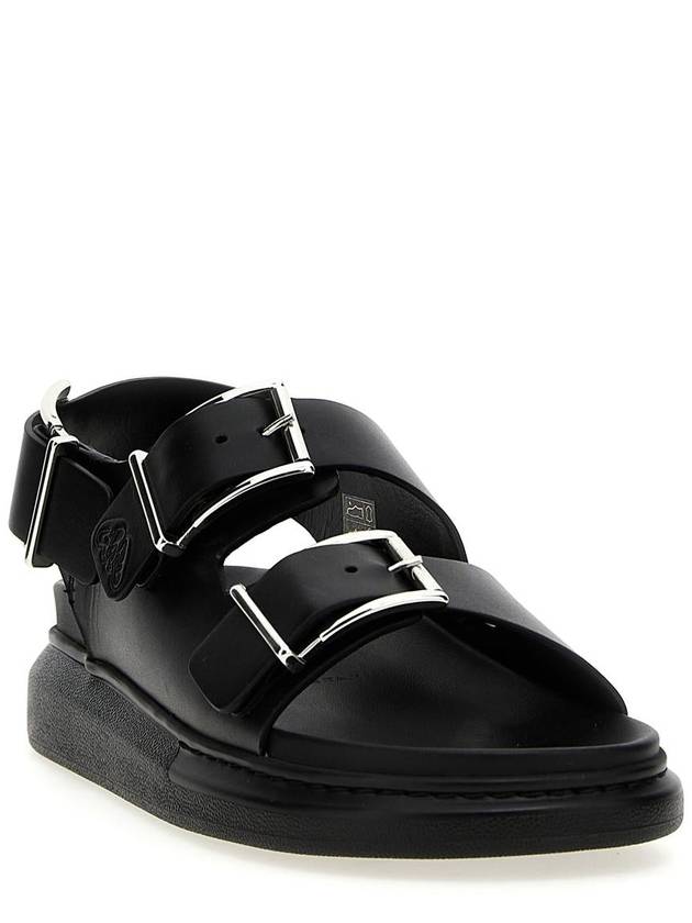 Hybrid Double Buckle Sandals Black - ALEXANDER MCQUEEN - BALAAN 3