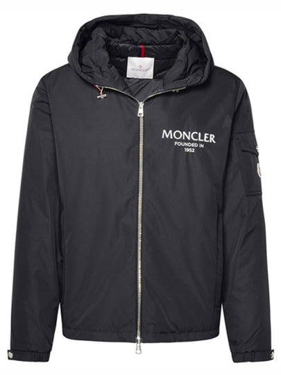 Granero Logo Hooded Jacket Black - MONCLER - BALAAN 2