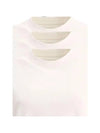 Logo Label Cotton 3 Pack Short Sleeve T-Shirt White - JIL SANDER - BALAAN 4