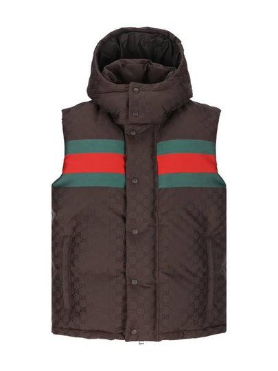 Hooded Down Vest Black - GUCCI - BALAAN 2