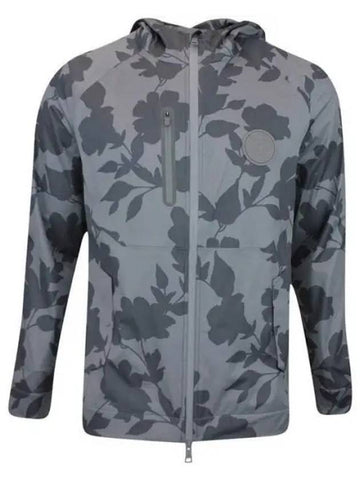 Repeller Soft Shell Floral Hooded Jacket Grey - G/FORE - BALAAN 1