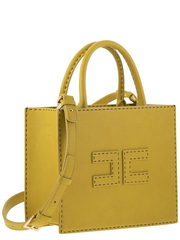 Small tote with contrast stitching - ELISABETTA FRANCHI - BALAAN 4