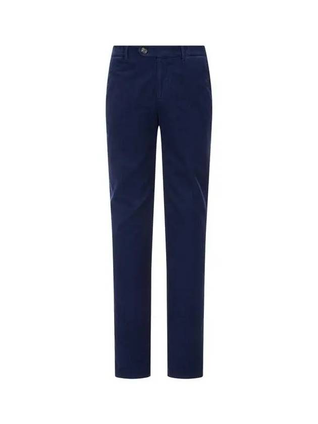 Men s unbuttoned closure corduroy pants blue 270962 - BRUNELLO CUCINELLI - BALAAN 1