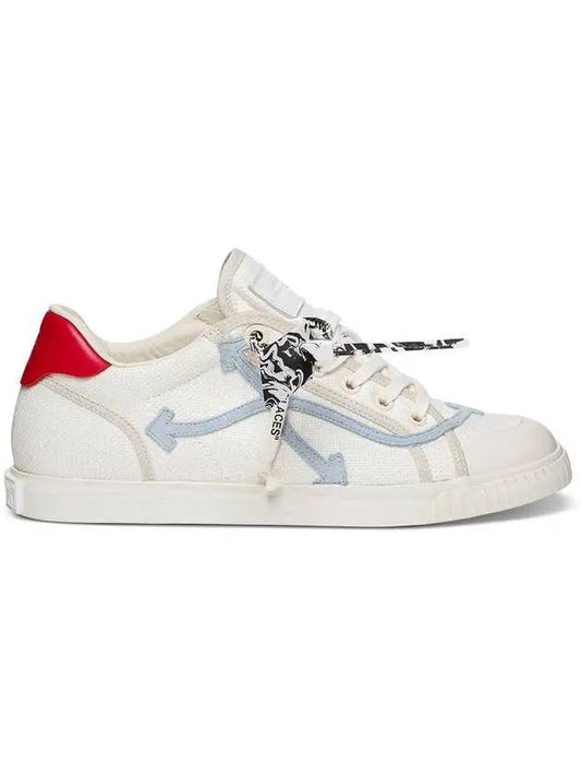 Arrow Red Tab Low Top Sneakers White Light Blue - OFF WHITE - BALAAN 1