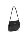 Cleo Brushed Flap Shoulder Bag Black - PRADA - BALAAN 6