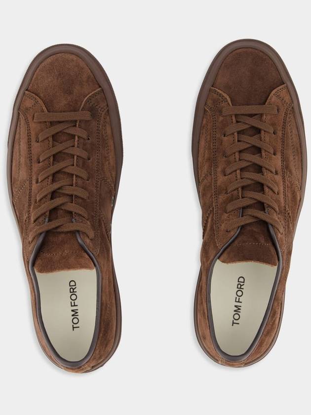 Cambridge Suede Lace-Up Low Top Sneakers Brown - TOM FORD - BALAAN 5