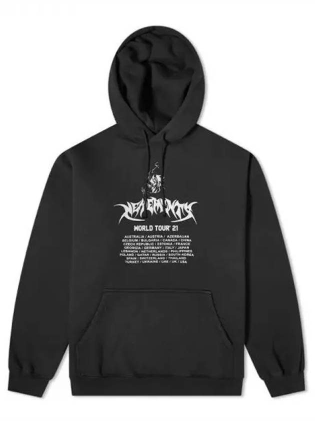 World Tour Printed Hooded Black Men s T Shirt 202610 - VETEMENTS - BALAAN 1