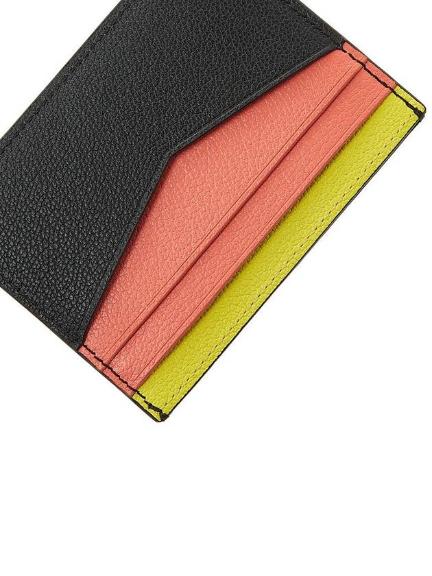 Logo Calf Leather Card Wallet Black - KENZO - BALAAN 8