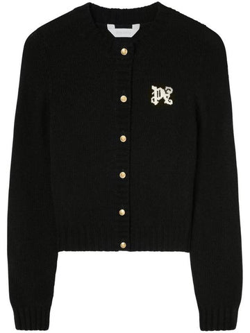 Palm Angels Pa Monogram Cardigan Clothing - PALM ANGELS - BALAAN 1