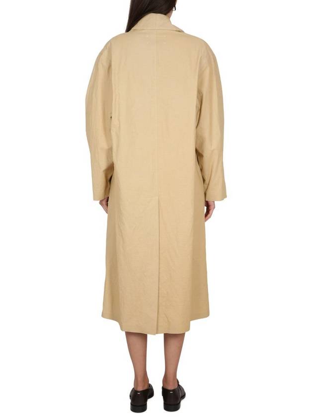 Back Stick Utility Trench Coat Beige - MAISON MARGIELA - BALAAN 4