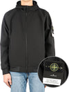 Soft Shell R Technology Nylon Hood Jacket Black - STONE ISLAND - BALAAN 2